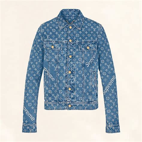 louis vuitton supreme jeans jacket|louis vuitton supreme jacket price.